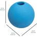 Amazon Basics Dog Ball Benefit Pack - 3 Dog Balls (6.4 cm) in Blue Beige Orange - Perfect for Playtime & Fetch - Buy Online on GoSupps.com