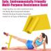 Buy Resistance Bands - 2m Professional Latex Elastic for Home & Gym | Upper & Lower Body Training Physical Therapy Yoga & Pilates - Yellow/Pink - Buy Online on GoSupps.com