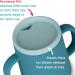 TUM TUM 3-way Baby Trainer Cup 180ml (Blue) | Designed by Feeding Specialist - Buy Online on GoSupps.com