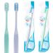 Y-Kelin 4 Pcs U-Shaped Orthodontic Toothbrush Soft Bristle with 4 Toothbrush Head Cover for Orthodontic People Effective Cleaning Teeth