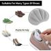 Sibba 2 Pair Heel Grips - Self-Adhesive Foot Cushions for Women/Men - Thick Shoe Inserts for Anti-Blister Protection - Grey - Buy Online on GoSupps.com