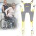 Patient Transfer Sling Seat Lift Sling Walking Standing Aids Belt Mesh Ventilation Design Maximum Load 230kg for Elderly Bariatric Nursing M