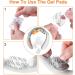 56pc Neck Massager Gel Pads for Pain Relief - Fits ST-304 & More Electric Pulse Massagers - Soft, Comfortable & Portable for Men & Women - White - Buy Online on GoSupps.com
