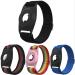 HPHRE Airtag Bracelet for Kids(4 Pack), Airtags Wristband Watch Band Toddler Baby Children Elders, Adjustable Elastic Rainbow Nylon Wrist Strap Holder Case Accessories Compatible with Apple # 1
