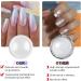LEDSUUEI 6 Chrome Nail Powders Chrome Glitter Powder Super Mirro Effect Neon Glassy Pearl Effect Pigments for Nail Art and Nail Design Starter Easy to Use - Buy Online on GoSupps.com