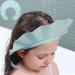 Baby Shower Cap Bath Visor Protection Silicone Adjustable Safe Shower Bathing Cap for Infants Toddler Baby Kids Children (6 Months-12 Years old/36-58cm Haze Blue)