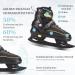Adjustable Ice Skates for All - Stainless Steel Ice Skating Shoes with Quick Lace-Up & Push-Lock Buckle | Unisex Sizes (42-45) - Buy Online on GoSupps.com