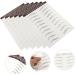 Housoutil 12 Pcs Eyebrow Stickers Black Stickers Water Proof Stickers -like Eyebrows Stickers Shaper 6d 5.8X1X0.1CMx2pcs Brownx2pcs - Buy Online on GoSupps.com