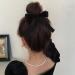 GWAWG 3PCS Bowknot Hair Clips - Elegant Black Loop Clips with Satin Bows for Women & Girls | Perfect French Hair Clipping - Buy Online on GoSupps.com