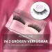 FLORYLASH Cat Eye Look - Magnetic Eyelashes 3 Magnets Natural Magnetic Fake Lashes without Eyeliner 3D Volume Set Reusable (Size S 25 mm Wide) - Buy Online on GoSupps.com