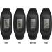 Bomxy Fitness Tracker Watch - Easy Operation Pedometer for Walking and Running - Calorie Burning and Steps Counting - Black - Buy Online on GoSupps.com