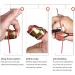 Nofaner Leather Archery Thumb and Finger Protector Guard for Traditional Bow Shooting - Red - Buy Online on GoSupps.com