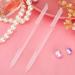 PROUSKY 2 Pieces Glass Cuticle Pusher Double-End Nail File Cuticle Pusher Remover Sticks Professional Precision Nail Sticks Abrasive Surface Cuticle Sticks Nail Art Manicure Pedicure Tool for Women - Buy Online on GoSupps.com
