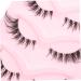 Beatifufu 5 Pairs False Lashes Fake Eyelashes Eye Lash Extension Eyes Lashes Eyelashes Natural Look Makeup Lash False Eyelash Strip Lash Strips Set Transparent Stem Artificial Fiber - Buy Online on GoSupps.com