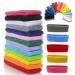 Yeshan 12 Packs Wicking Stretchy Athletic Sweatband/Sport Headbands/Head wrap/Yoga Headband/Head Scarf/Best Looking Hairband for Sports or Fashion Towel Material
