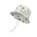 LANGZHEN Beach Sun Protection Hat for Baby Girls Adjustable Toddler Kids Hat Wide Brim Summer Play Hat with Chin Strap White - animals 3-6 Months