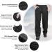 33 000ft Waterproof Rain Pants for Men | Lightweight Windproof Outdoor Hiking Camping & Golf Pants - Size L - Buy Online on GoSupps.com