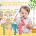 TYRY.HU Teething Toys for Baby Training Baby Toothbrush teether Chew Toy BPA Free Silicone Cooling Tools Shape Baby Teether Relief Gifts for Newborn 4pcs(A) - Buy Online on GoSupps.com
