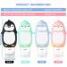 Phantomsky Cute Penguins Silicone Travel Bottles Set - 4 Refillable & Squeezable Containers for Cosmetics Shampoo Lotion (90ml) - Perfect for Travel - Buy Online on GoSupps.com