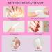 Saviland Nail Glue Gel Kit - 4-in-1 with 500 Clear Fake Almond Nail Tips & LED Lamp for Acrylic Extensions - Buy Online on GoSupps.com