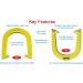 Yellow Finish Cadet Pitching Horseshoes - NHPA Sanctioned for Tournament Play - Drop Forged Steel - Lightweight - 2 Shoes - Buy Online on GoSupps.com