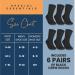 Shop Special Essentials: Non-Binding Diabetic & Circulator Crew Socks - 6 Pairs Soft Cotton Large-X-Large Black for Men & Women | Comfort & Health - Buy Online on GoSupps.com