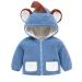 Volunboy Baby Boys Fleece Hooded Jacket Toddler Full Zip Hoodie Coat Cartoon Warm Sherpa Lined Sweatshirt Outerwear 2-3 Years Blue