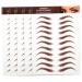 LALADEFIEE 5 Sheets Eyebrow Sticker Eye Makeup Supplies Eyebrow Stickers Fake Eyebrow Stickers