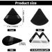 Sibba 4-Piece Triangle Powder Puffs Set for Face & Body | Soft Plush Makeup Foundation Sponges | Washable & Reusable | Ideal for Loose Powder Wet Dry Makeup | Black & White - Buy Online on GoSupps.com