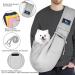Shop Cuby Dog & Cat Sling Carrier - Soft Cotton Grey Pet Travel Bag for Small Dogs & Cats | Comfortable & Stylish - Buy Online on GoSupps.com