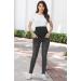 PACBREEZE Women's Maternity Jeans Over The Belly | High Waist Denim Skinny Pants | Wash Black XL - Buy Online on GoSupps.com