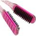 Hair Straightening Splint Comb - Soft Double-Sided Styling Tool for Effortless Straight Hair | Rose Red - Buy Online on GoSupps.com