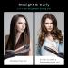 AmoVee Travel Curling Iron & Flat Iron 2 in 1 Mini Hair Straightener 1 Inch Dual Voltage - Black - Buy Online on GoSupps.com