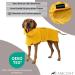 CANICOAT Dog Bathrobe Lavari - 100% Cotton Oeko-TEX Certified Size 10 Sun Yellow - Perfect for International Shipping - Buy Online on GoSupps.com