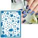 JMEOWIO 9 Sheets Spring Flower Nail Art Stickers Decals Self-Adhesive Leaves Nail Supplies Nail Art Design Decoration Accessories - Buy Online on GoSupps.com