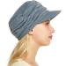 Aumdrey Fashion Brim Visor Cap for Women - Medium Grey | Daily Wear Hat for Ladies - Buy Online on GoSupps.com