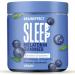 Braineffect Sleep rubber (60 pieces) - vegan melatonin rubber with blueberry taste - melatonin gummy bears for reduced sleep time 60 pieces (1 Pack)