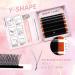Y Lash Extensions - YY 2D Volume D Curl Premade Fans (30 Rows) - Free Backcard - Shop Now! - Buy Online on GoSupps.com