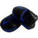 Athllete Boxing MMA Punching Mitts - Curved Focus Pad for Muay Thai, Kickboxing - Black/Blue - Buy Online on GoSupps.com