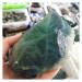 Natural Raw Fluorite Stones and Minerals Rough Blue&Green Original Gemstone Crystal Specimens Free Form Decoration ZJGIDTEM (Size : 500g)
