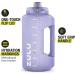 Zulu Goals 64oz Half Gallon Water Jug with Time Marker & Handle | BPA-Free | Leak-Proof Lid | Silicone Straw | Tropical Violet - Buy Online on GoSupps.com