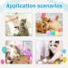 Interactive Cat Toys - 2 Pieces with 100 Plush Balls | Noiseless & Fun for Indoor/Outdoor Training | Relieves Depression in Cats & Kittens - Buy Online on GoSupps.com