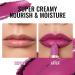OULAC Moisturizing Gloss Lipstick - Vegan Shimmering Purple Lipstick | Creamy Texture & Glossy Finish for Moisturizing Lips - Aquatic Fantasy (08) - Buy Online on GoSupps.com