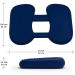 Bouncyband Wiggle Feet - Dark Blue 12x15x2.5 Foot Fidget Cushion for Sensory & ADHD - Alleviate Anxiety, Stress, Hyperactivity & Boredom - Buy Online on GoSupps.com
