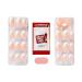 KISS imPRESS No Glue Press-On Nails - French Manicure Light Neutral & White Tips Medium Coffin Shape 30 Nails + Accessories - Buy Online on GoSupps.com
