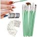 Brushes Nail Polish Brushes Set | with Nail Liner Brush and Nail Pens for Home Use and Professional Nail Salon with Stickers - Buy Online on GoSupps.com