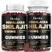2 Pack Shilajit Gummies 1000mg for Men & Women - Shilajit Gummies with 85+ Trace Minerals Ashwagandha Turmeric Black Pepper - Sugar Free Raspberry Flavor Raspberry-1000mg Shilajit 60 Count (Pack of 2)