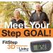 Living247 FitStep 3D Pedometer for Seniors - Easy One Button Step Counter - Buy Online on GoSupps.com