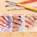 Gellen Nail Art Brushes Set - 12Pcs for Manicure Salon and DIY Nail Design - Buy Online on GoSupps.com