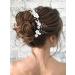 Unicra Silver Flower Bride Wedding Hair Pins - Pack of 3 | Bridal Headpiece with Pearls & Rhinestones for Women and Girls - Buy Online on GoSupps.com
